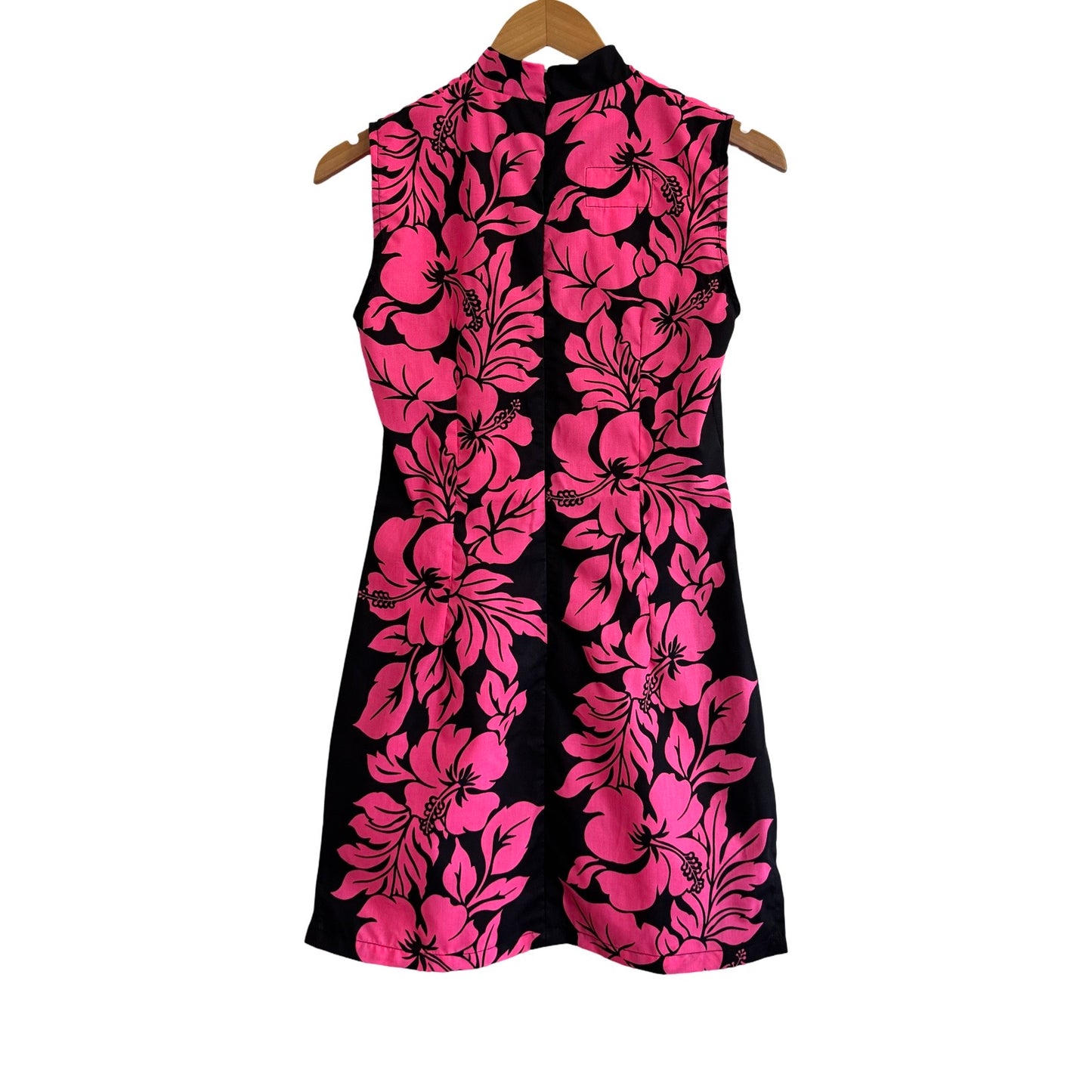 Cheongsam Mini - Pink/Black Floral