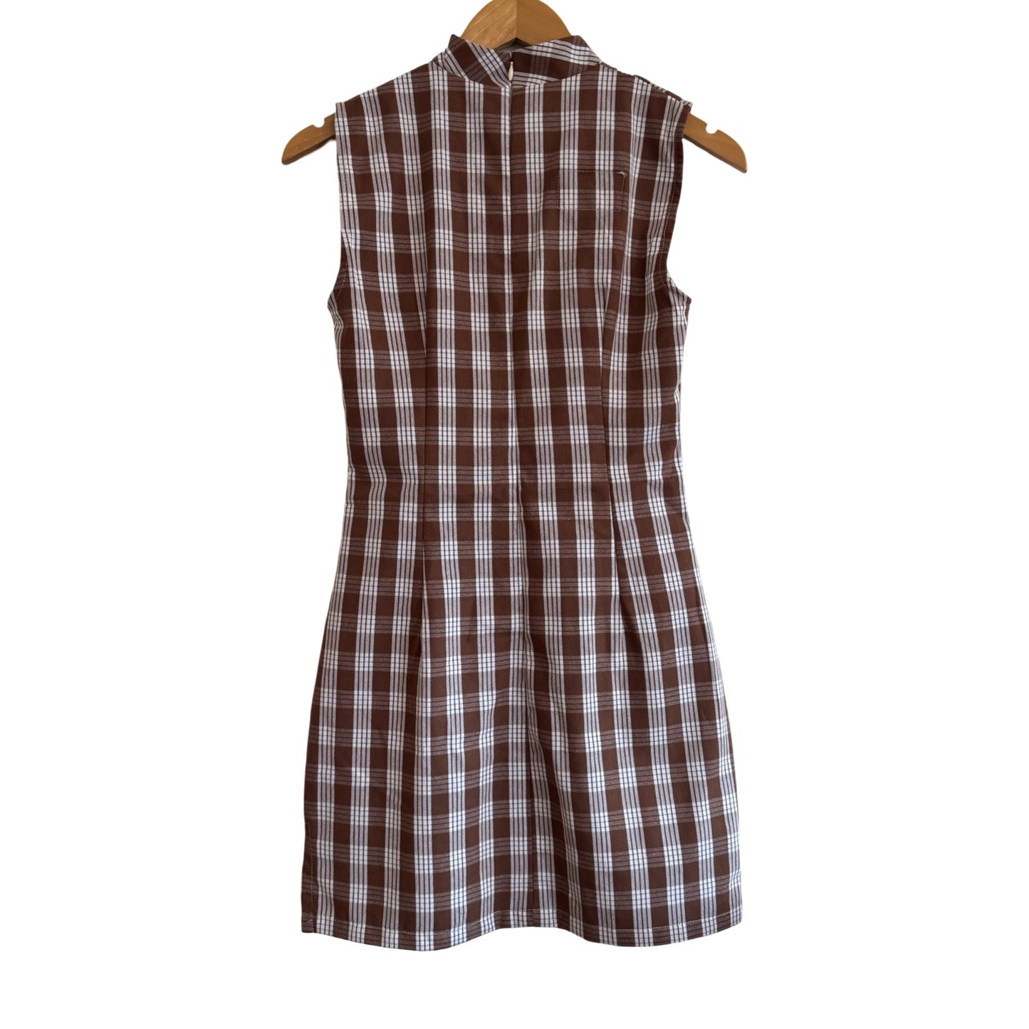 Cheongsam Mini - Brown Palaka