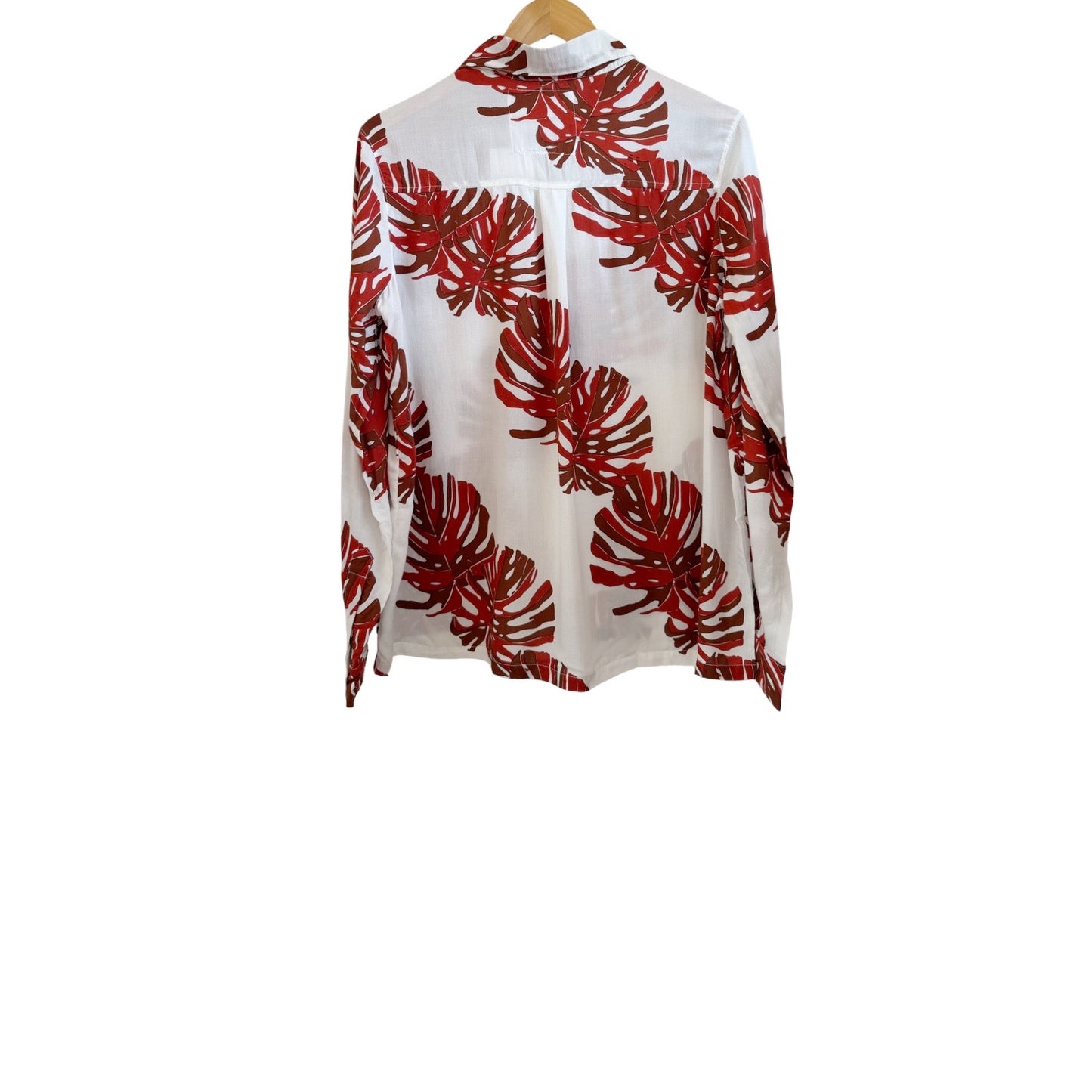 Long Sleeve Aloha Shirt - Monstera