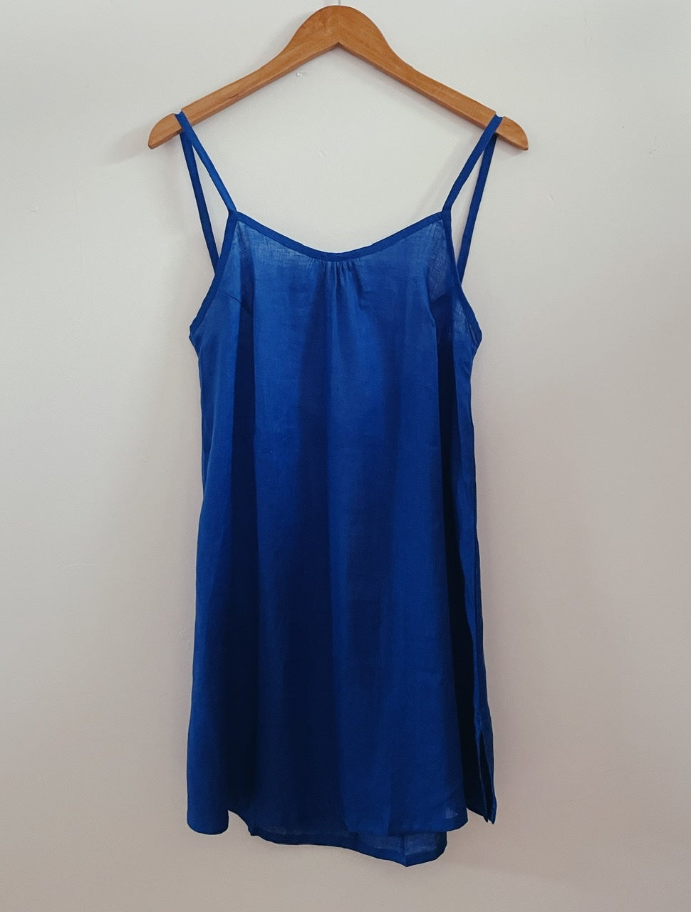 KAIONE SHORT DRESS - Blue Linen  HOLOHOLO SURF