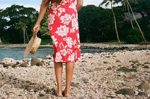 Honolulu Dress - Pacifika Red
