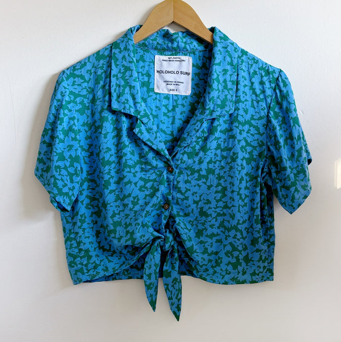 Aloha Button Crop - Bora Pikake