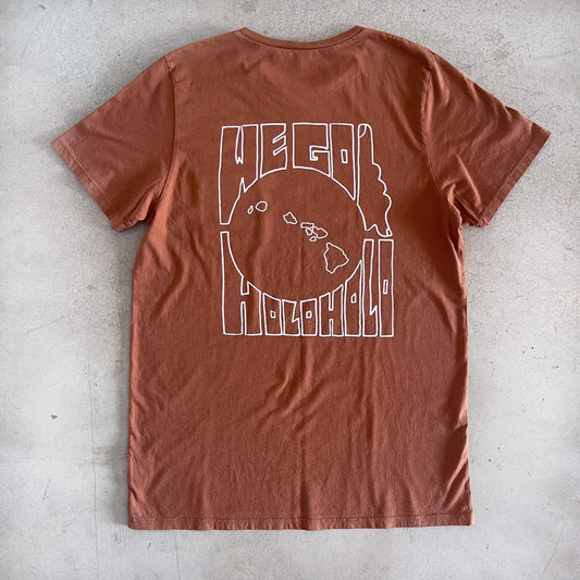 We go holoholo tee - Brown