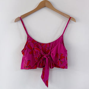 Lahaina Crop Top - pink retro ilima