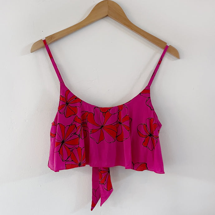 Lahaina Crop Top - pink retro ilima