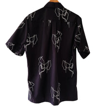 Men's Aloha Shirt - Black Anthurium