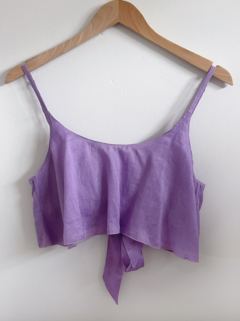 Kauwela Crop - Purple Linen