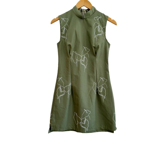 Cheongsam Mini - Olive Anthurium