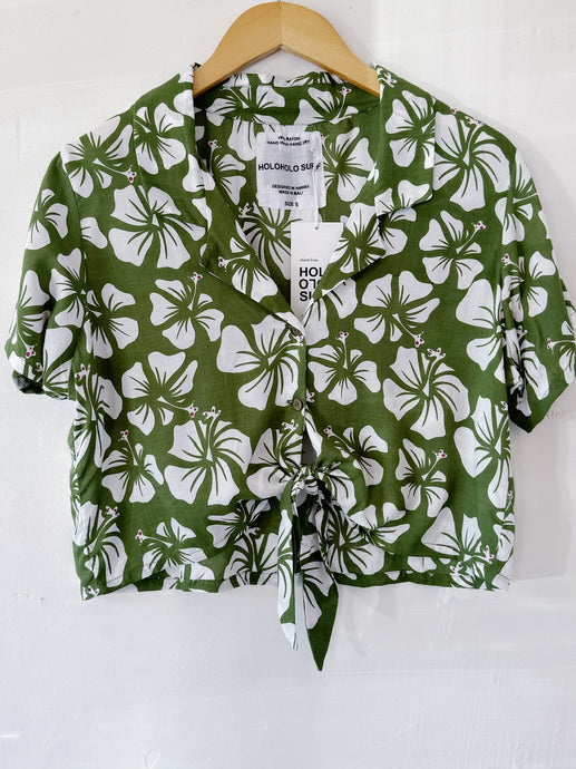 Aloha Button Crop - Kokio Avo