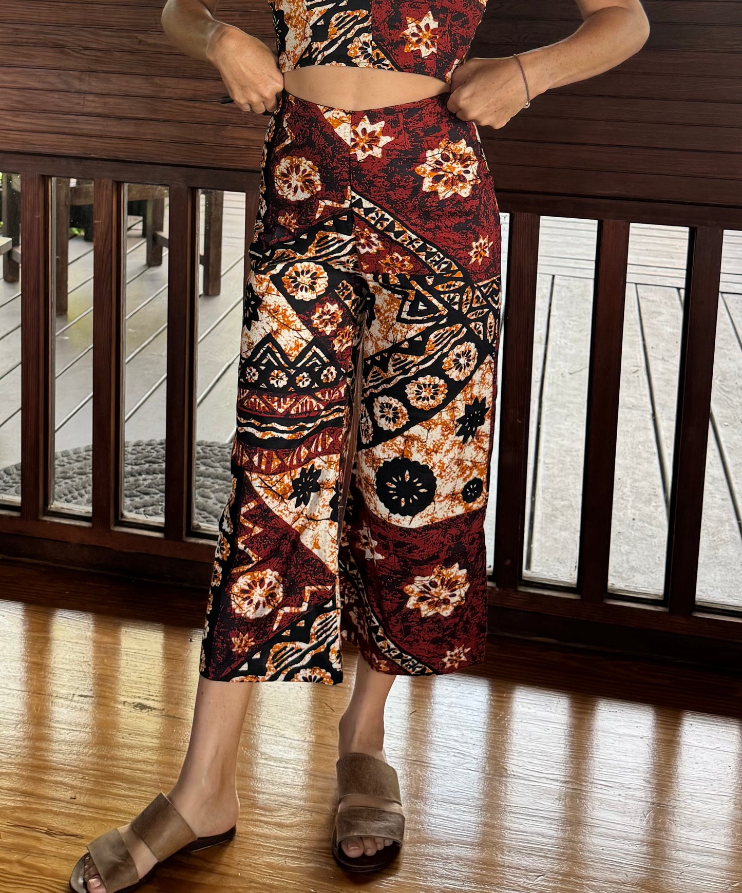 Nahe Pant - Brown Tapa