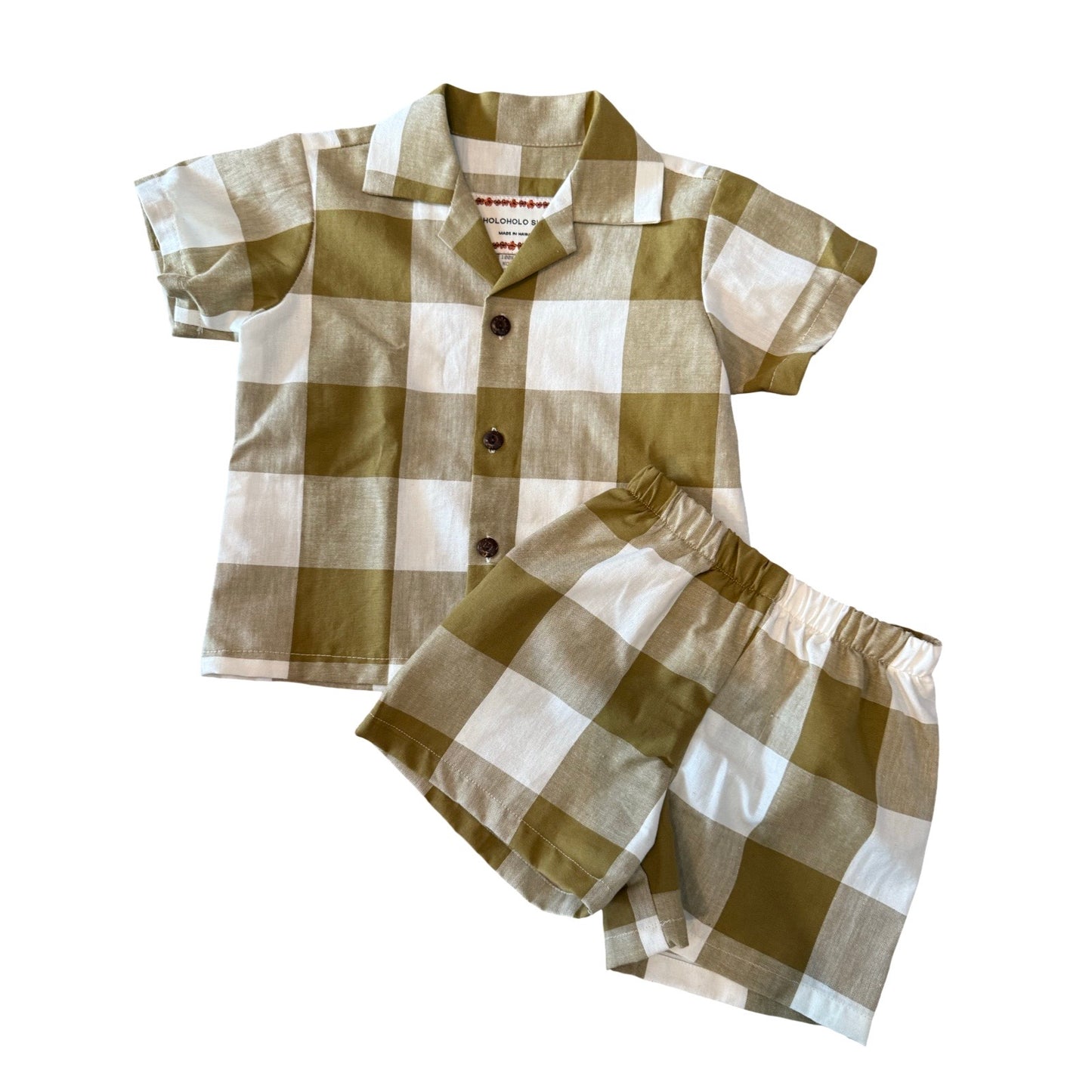 Keiki Aloha Set - Moss Check