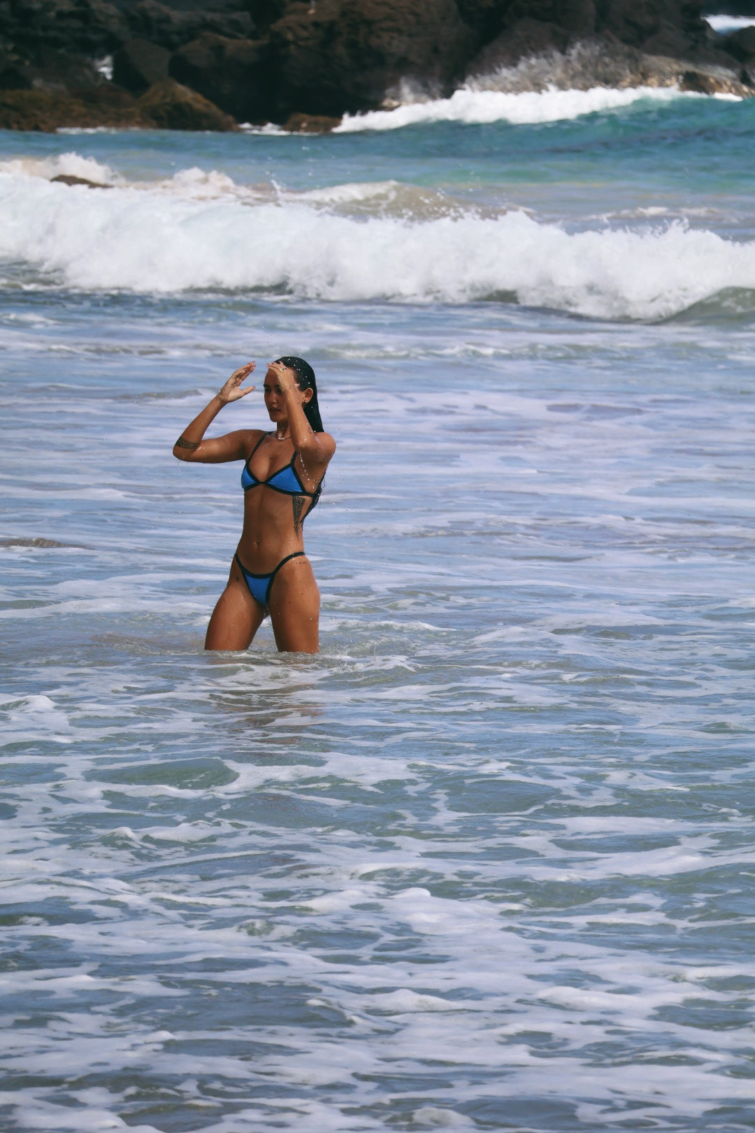 Kainalu Top - Pacific/Black