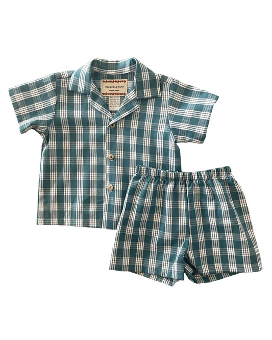 Keiki Aloha Set - Teal Palaka