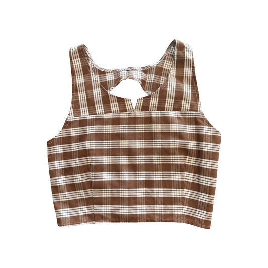 Nahe Top - Brown Palaka