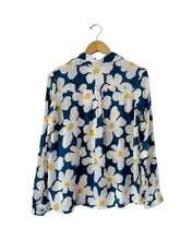 Long Sleeve Aloha Shirt - Puakala Navy