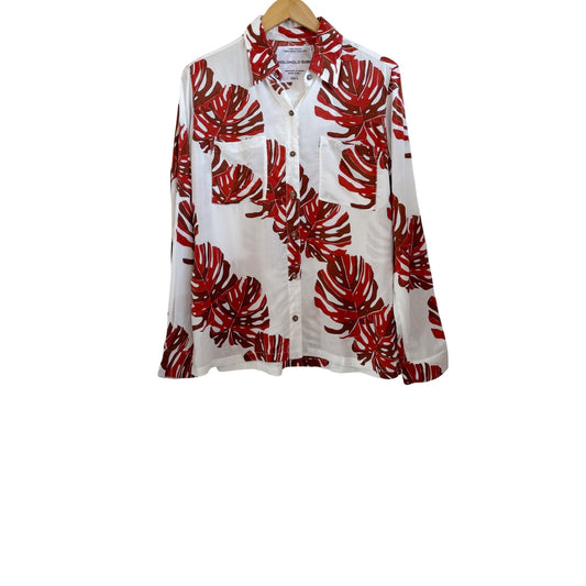 Long Sleeve Aloha Shirt - Monstera