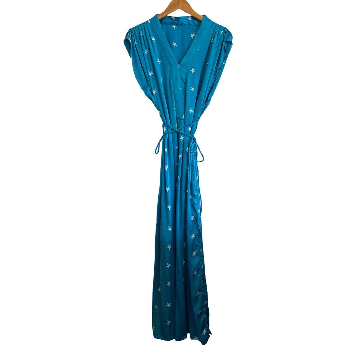 Kaftan Dress - Turquoise Silk