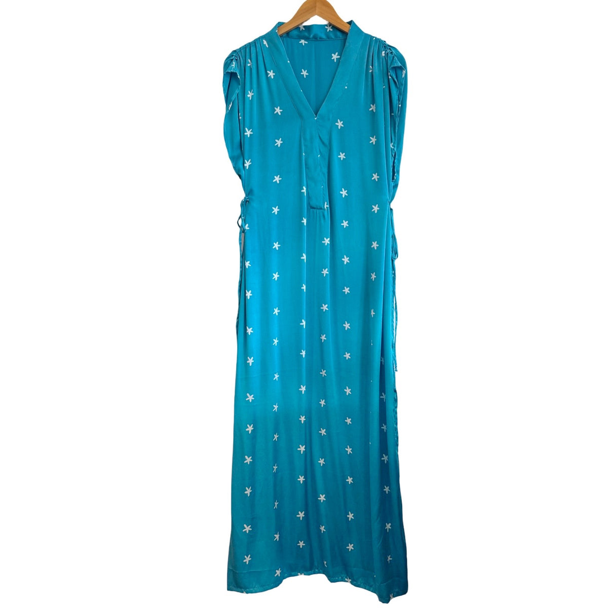 Kaftan Dress - Turquoise Silk