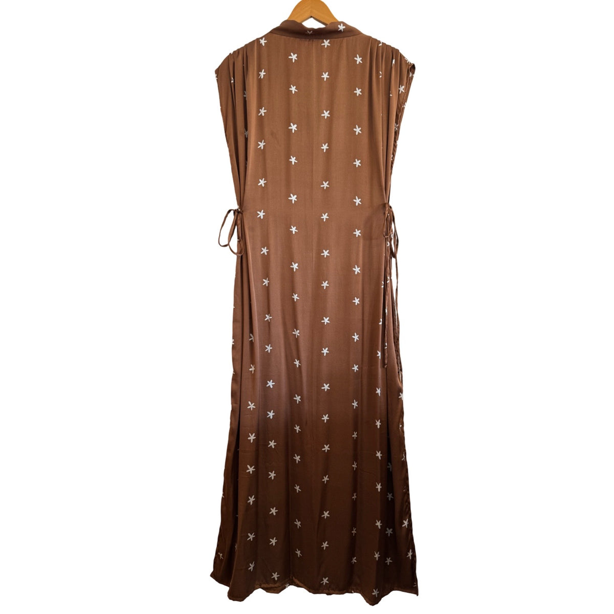 Kaftan Dress - Brown Silk