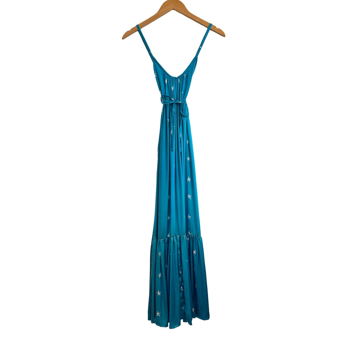 Haweo Dress - Turqoise Silk