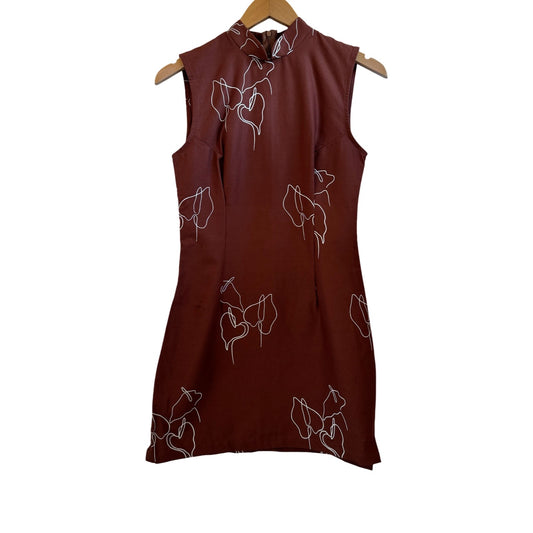 Cheongsam Mini - Brown Anthurium