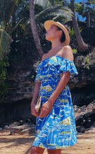 Hiluhilu Short Muʻu - Waikiki Blue