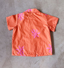 KEIKI ALOHA SHIRT - Orange/Pink Abstract Tiare